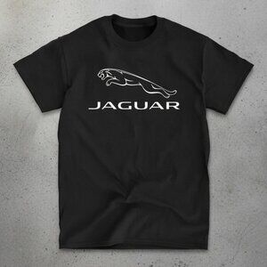 Jaguar Logo Graphic T-Shirt | Luxury Car Brand Tee | Minimalist Black Streetwear